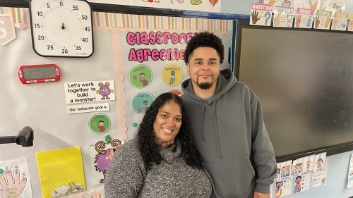 Emmanuel Taveras and Yesenia Siri, Path co-teachers at PS 126.