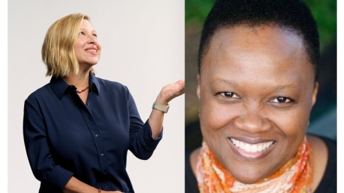 Headshots of Deborah Damast and Shirlene Blake