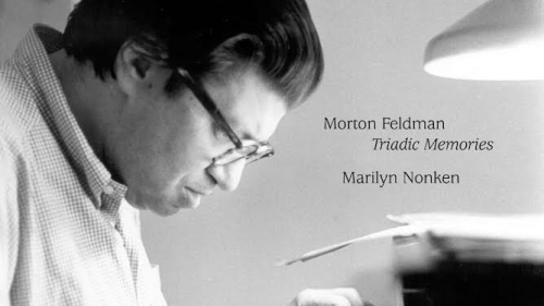 Morton Feldman on cover of CD by Marilyn Nonken