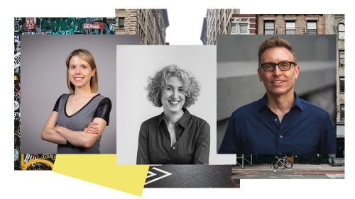 Collage of headshots: Tara McAllister, Melissa Rachleff-Burtt, and Joe Salvatore