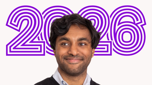 Armaan Gupta headshot in front of the number 2026