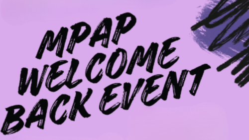 Welcome Back MPAP flyer