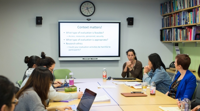Students partake in a discussion