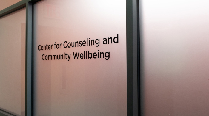 Sign for center for counseling and community wellbeing