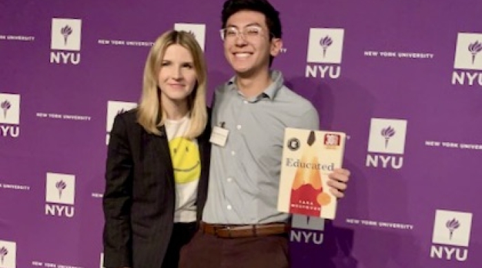 Tara Westover and Kenzo at Educated Event 