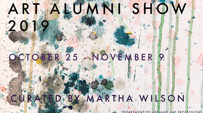 Flyer for Art Alumni Show