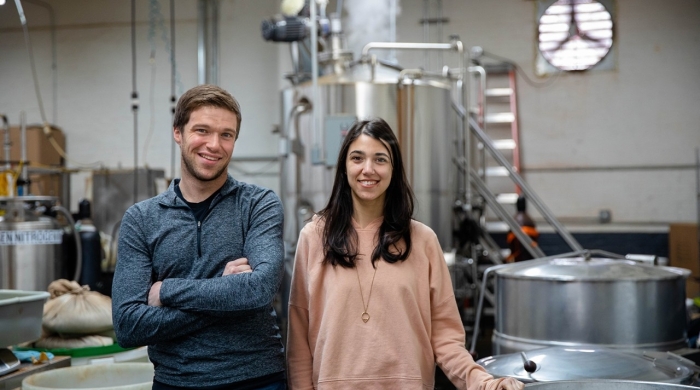 Peter Rothstein (Stern '21) and Amy Rothstein (Steinhardt '14), founders of Dona.