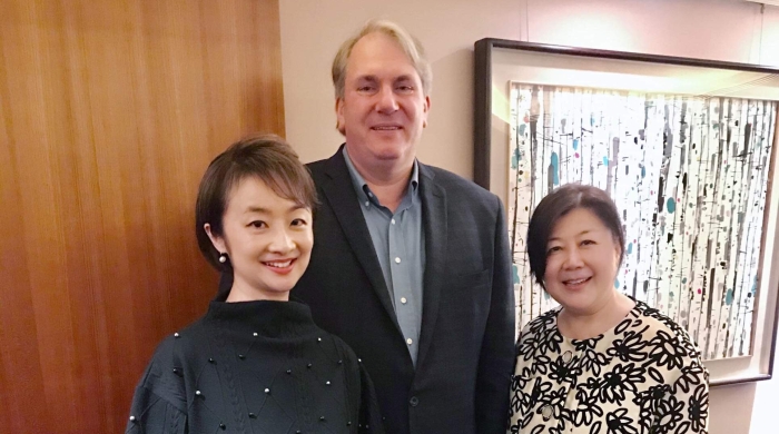 Dr. Maloney met with two alumni 