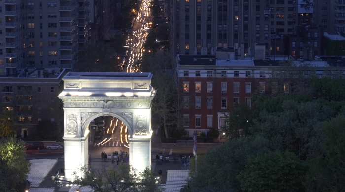 Washington Square Park at Night