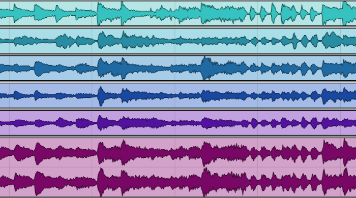 Waveforms from the MedleyDB