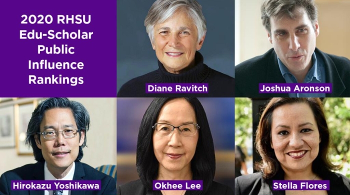 Photos of five influential policy scholars