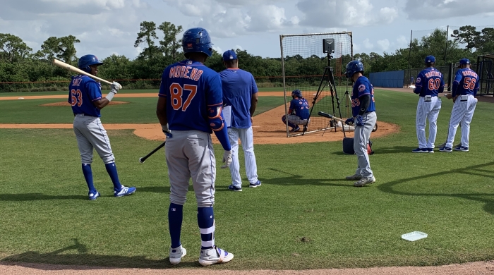 New York Mets at batting practice