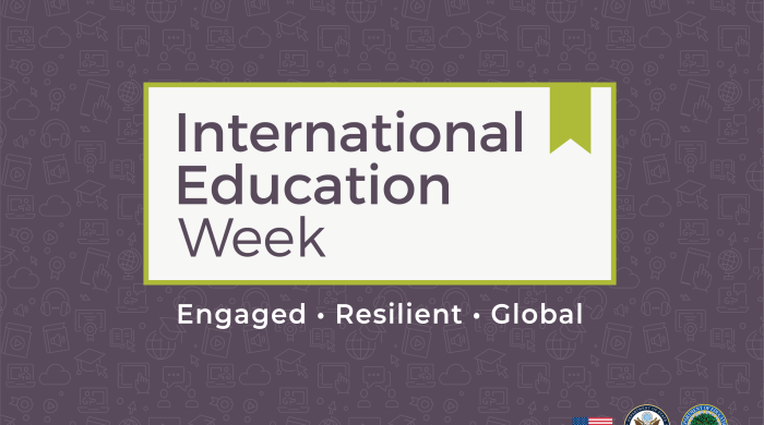 Logo for International Education Week 
