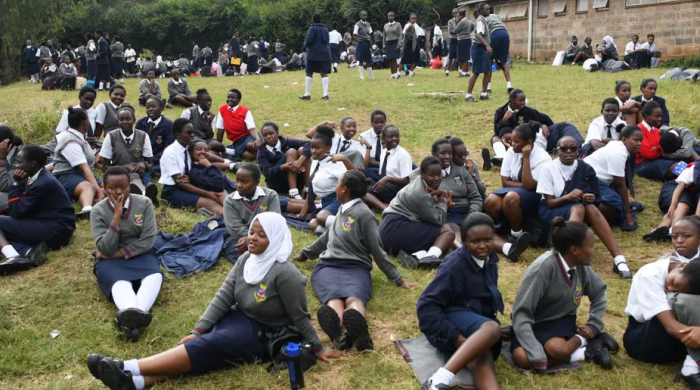 Students of St. George’s Girls’ Secondary School in Nairobi.