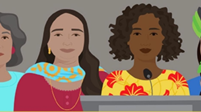 illustration of 4 women 