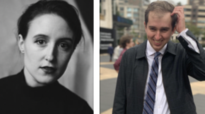 NYU Steinhardt alumni Pete Carpenter Fellowship recipients Kat Vokes and Noah Horowitz