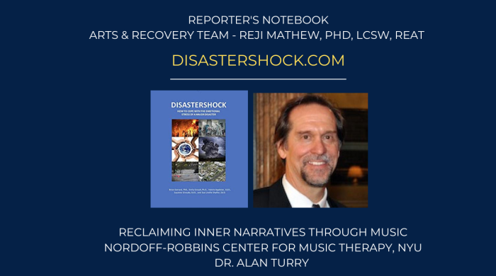 thumbnail image from Episode 3: Reclaiming Inner Narratives Through Music - DISASTERSHOCK, Reporter's Notebook