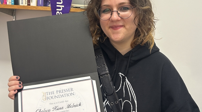 Presser foundation award recipient Chelsea Melnick