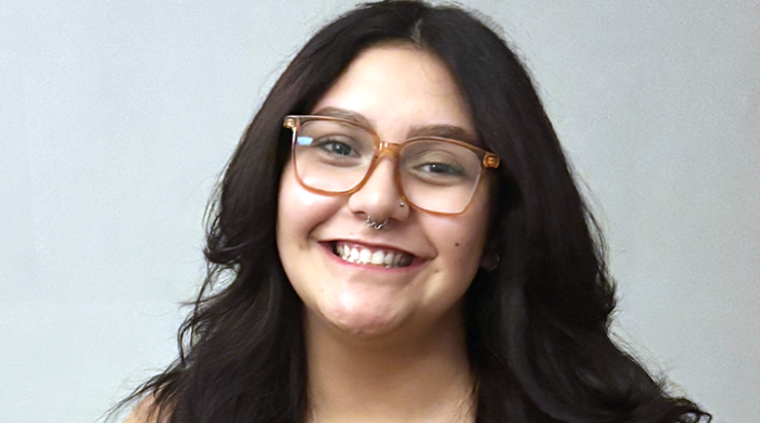 Headshot with Natalia smiling 