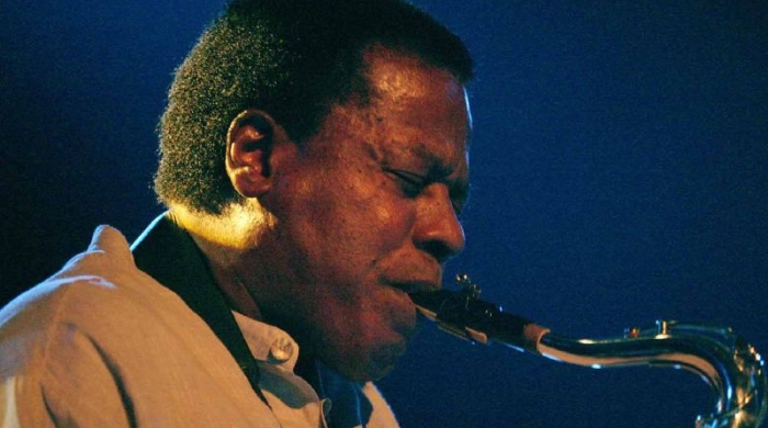 Wayne Shorter plays saxophone