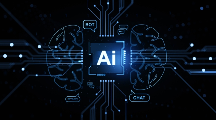 Image of an AI digital brain