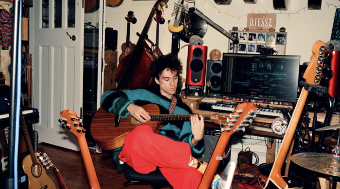 Jacob Collier in his studio