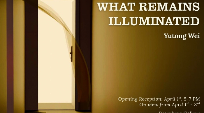 A flyer containing text which overlays a yellow hued image of a doorway. The flyer text can be found in the event details.