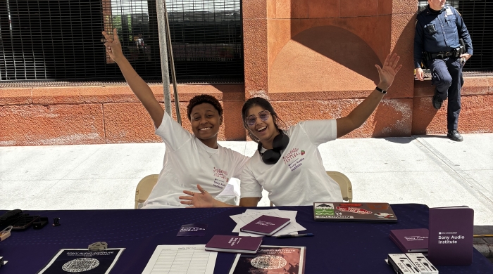 Sony Audio Institute Interns at Strawberry Fest