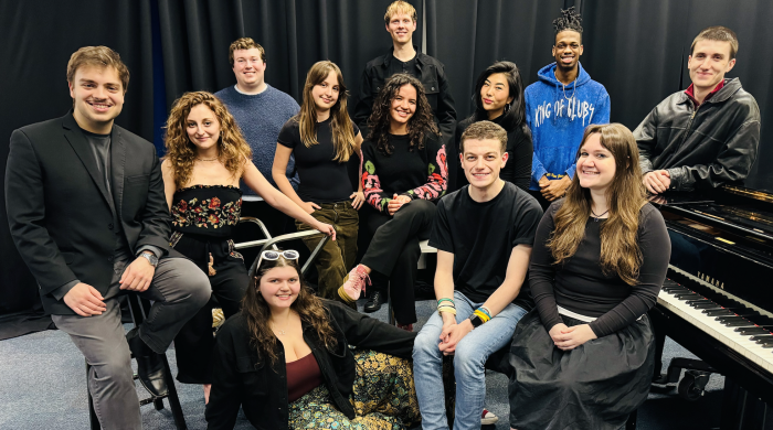 Group photo of Village Voices ensemble singers