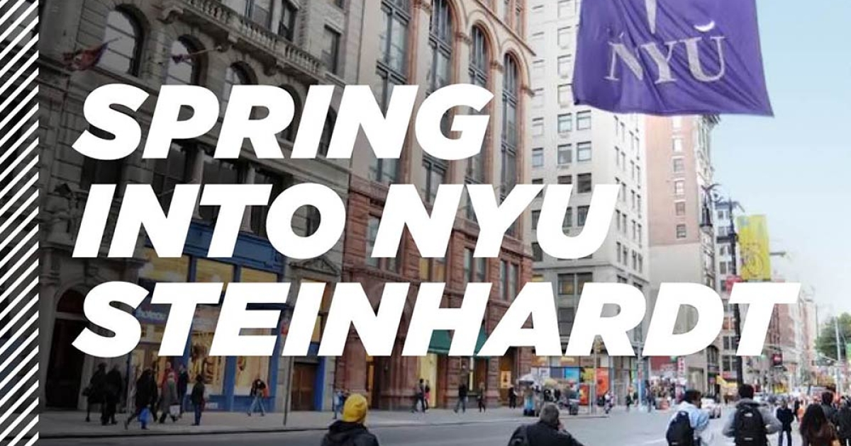 Welcome to NYU Steinhardt | Spring into NYU Steinhardt | NYU Steinhardt