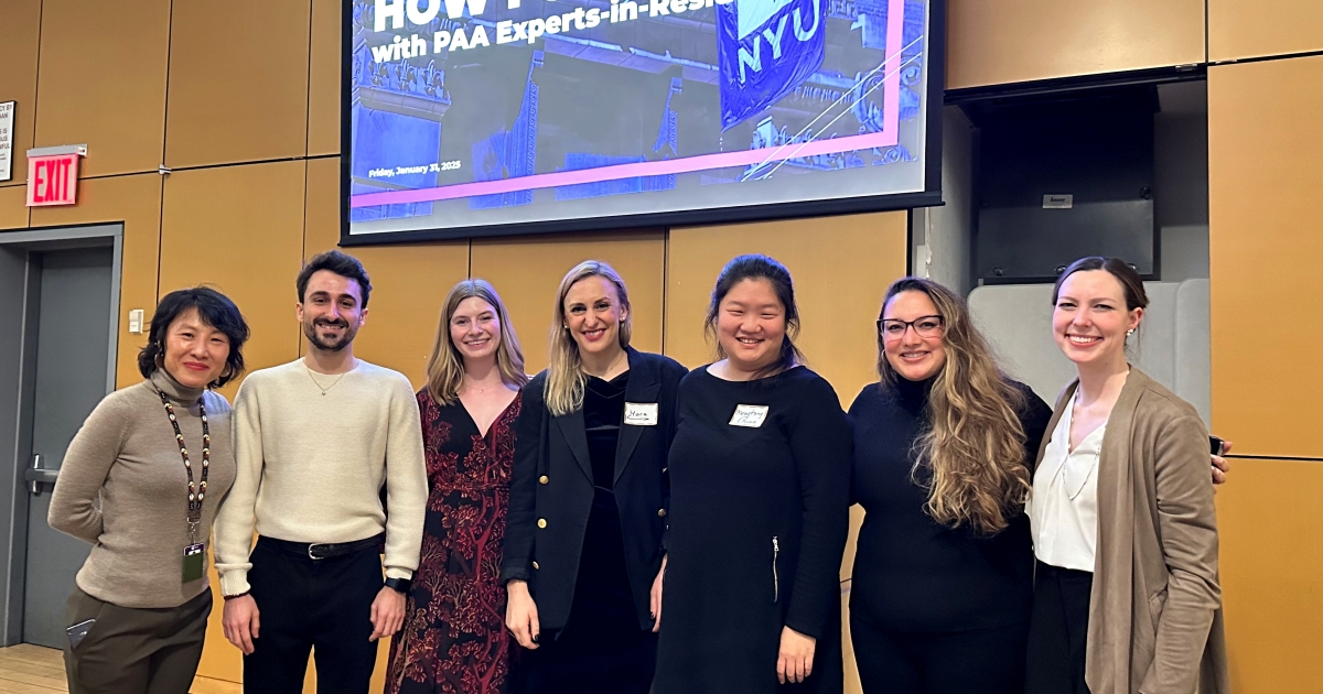 NYU PAA Launches Expert-in-Residence Program, Connecting Students with ...