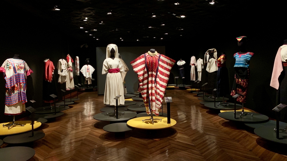 Exhibition of clothing. 
