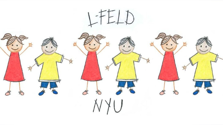 cartoon of kids holding hands