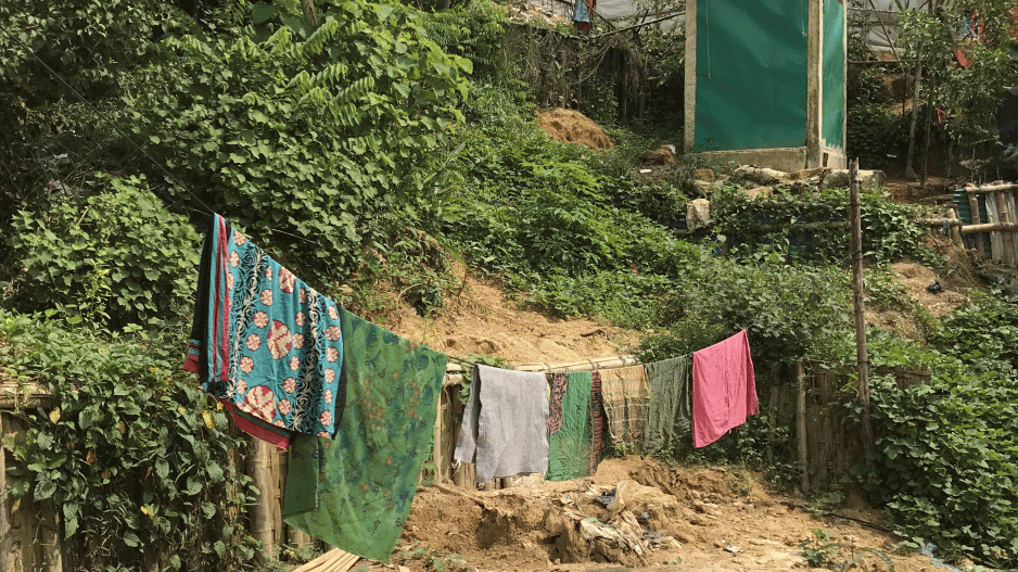 Site of a mudslide in Camp 4 (2018)