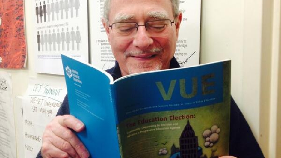 Norm Fruchter with his copy of VUE
