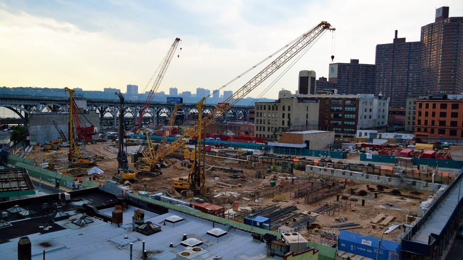 Construction site at Harlem