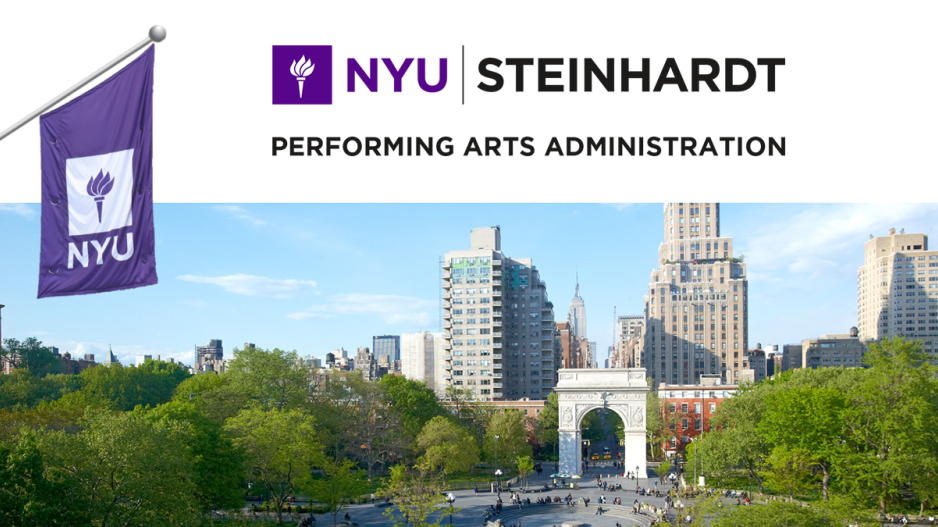 park scene plus NYU Steinhard Performing Arts Administration