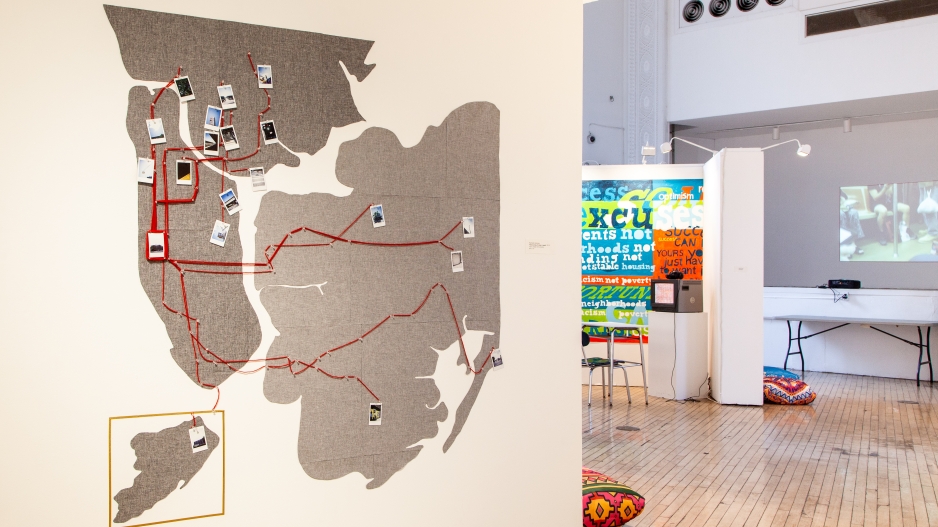 Map in exhibition
