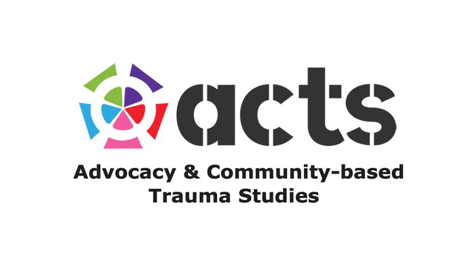 A logo reading acts: Advocacy and Community-based Trauma Studies
