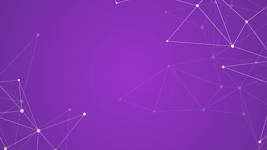 dots connected by lines on a purple background
