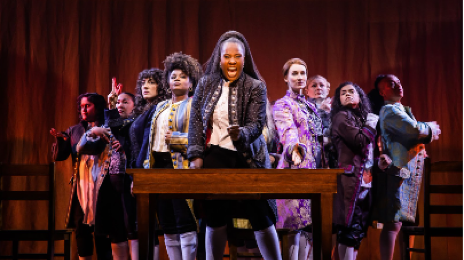 The cast of 1776 at the American Repertory Theater