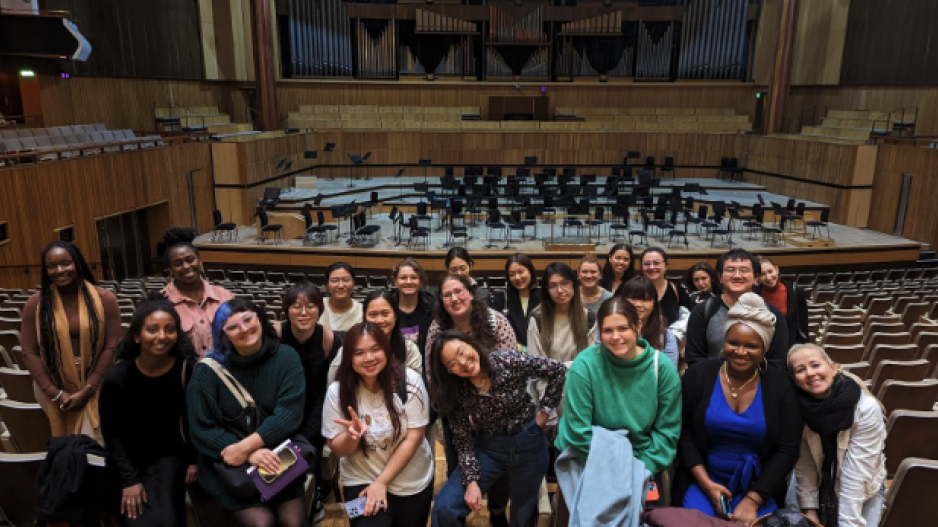 NYU Performing Arts Administration students at the Royal festival hall 2023