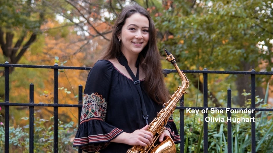 NYU student Olivia Hughart founder of Key of She jazz for women