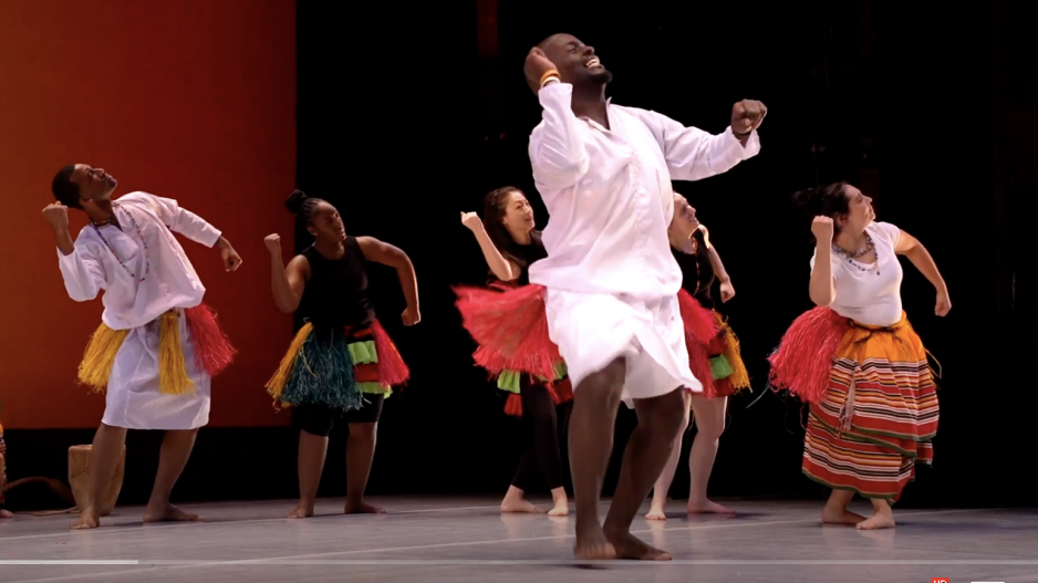 NYU guest dancers from Uganda performing masters concert