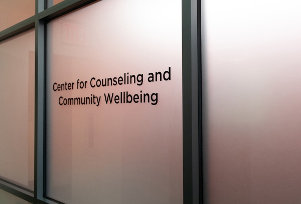 Sign for center for counseling and community wellbeing