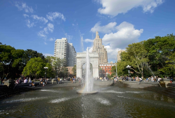 Washington Square fountain