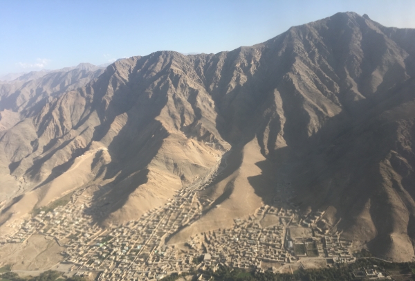 Afghanistan village by the mountains