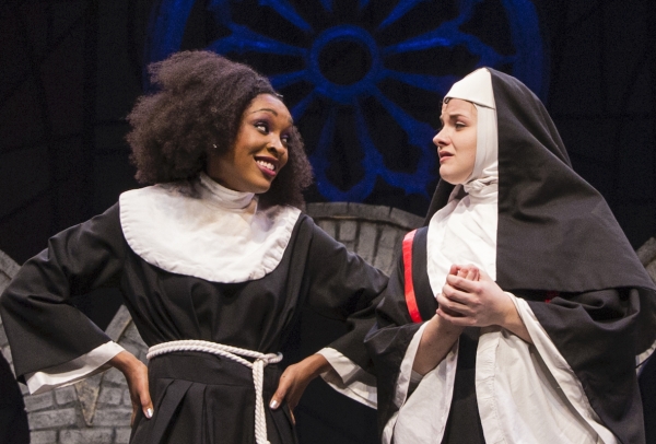 Two nuns talking - a scene from our production of Sister Act.