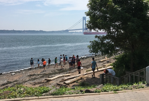 Students at the River Work Project in Staten Island