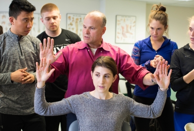 Physical Therapy students attend a class lecture